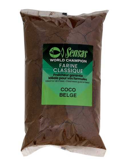 SENSAS ENKLEVOUDIG VOEDERS COCO BELGE 1KG SENSAS