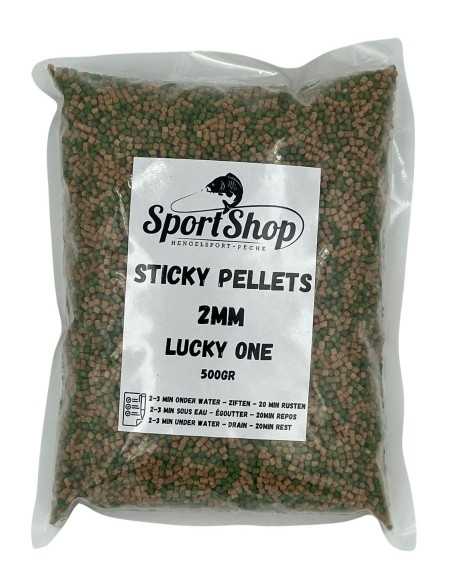 SPORTSHOP STICKY PELLETS 2MM LUCKY ONE 500GR SPORTSHOP