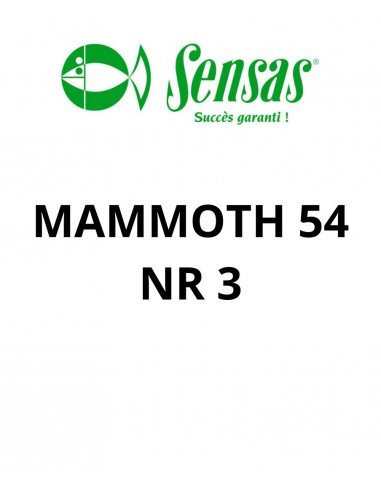 SENSAS SAV MAMMOTH 54 DEEL 3 SENSAS