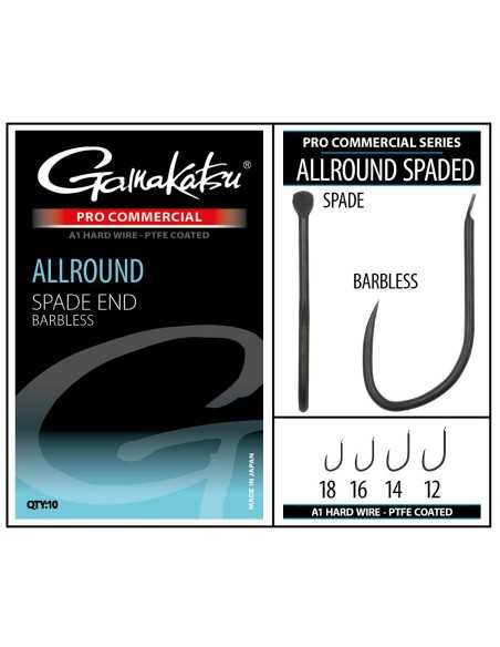 GAMAKATSU HAKEN PRO COMMERCIAL ALLROUND SPADE BARBLESS GAMAKATSU