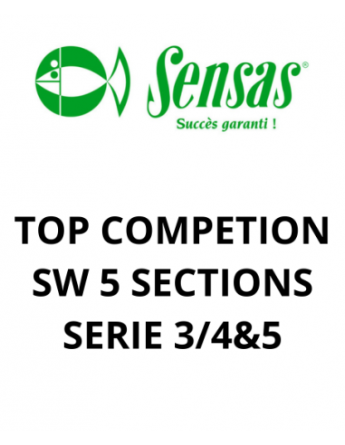 SENSAS SAV TOP COMPETITION SW 5 DELEN SERIE 3, 4 & 5 SENSAS
