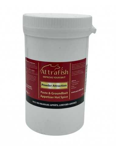 ATTRAFISH ADDITIF POWDER ATTRACTION PASTE & GROUNDBAIT HOT SPICE 150GR