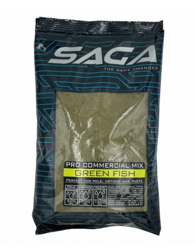 SAGA AMORÇE PRO COMMERCIAL MIX GREEN FISH 900GR SAGA