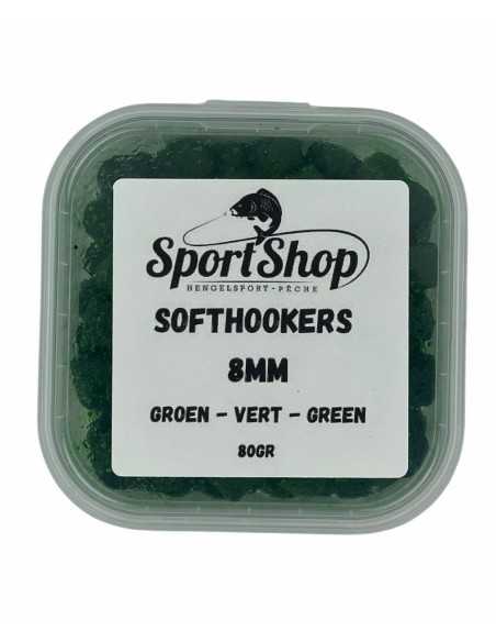 SPORTSHOP HOOKBAITS SOFTHOOKERS GROEN 8MM 80GR SPORTSHOP