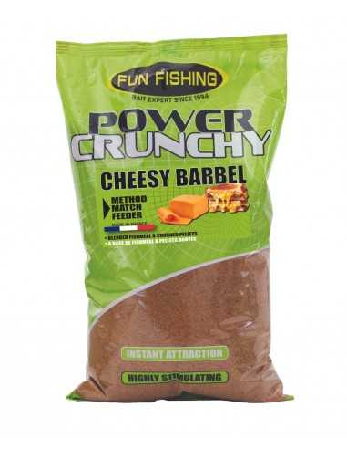 FUN FISHING AMORCE POWER CRUNCHY CHEESY BARBEEL ORANGE 2KG FUN FISHING