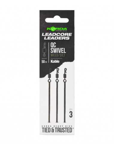KORDA KABLE LEADCORE QC SWIVEL 50CM...