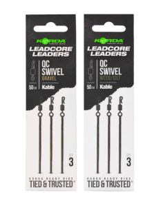 KORDA KABLE LEADCORE QC SWIVEL 50CM KORDA