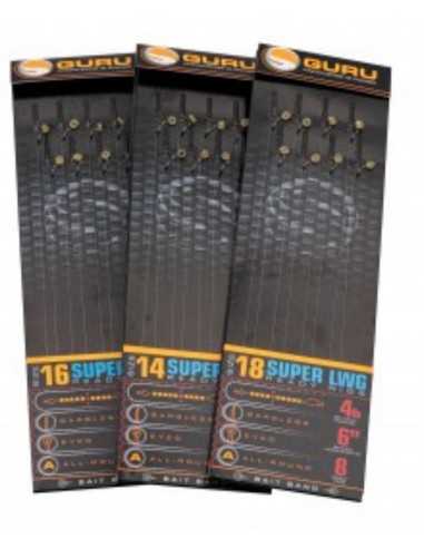 GURU ONDERLIJN SUPER LWG BAIT BANDS GREADY RIGS 15CM BARBLESS GURU