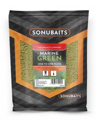 SONUBAITS PÂTE MARINE GREEN ONE TO ONE PASTE 500GR SONUBAITS