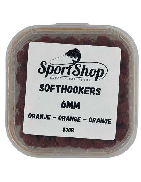 SPORTSHOP PELLETS D'ESCHAGES SOFTHOOKERS ORANGE 80GR