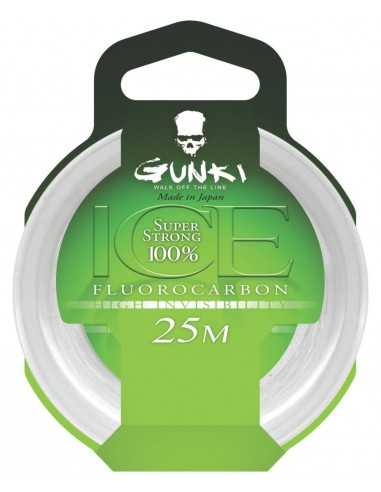 GUNKI FIL DE PÊCHE FLUOCARBONE ICE 25M GUNKI