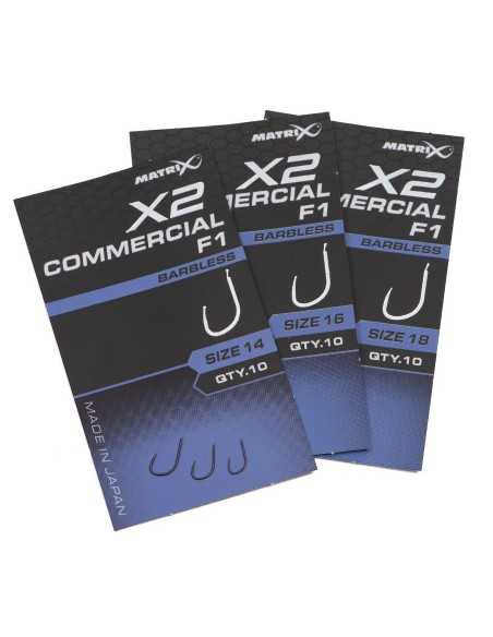 MATRIX HAMEÇON X2 COMMERCIAL F1 SPADE BARBLESS MATRIX