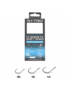 NYTRO ONDERLIJN NTO-B1 BARBLESS F1 SHORTZ BAIT BAND 3"/7,5CM NYTRO