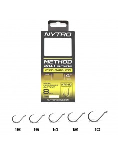 NYTRO BAS DE LIGNE NTO-B2 BARBLESS METHOD BAIT SPIKE 4"/10CM NYTRO