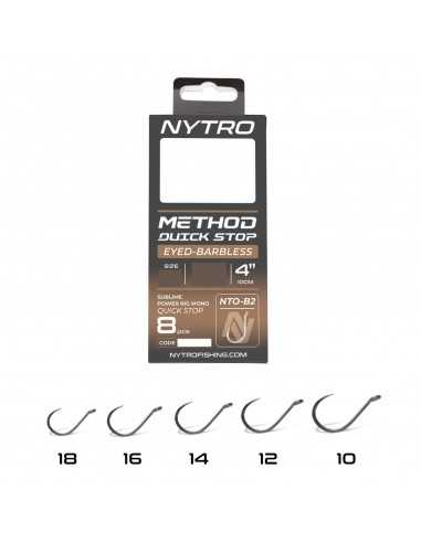 NYTRO ONDERLIJN NTO-B2 BARBLESS METHOD QUICK STOP 4"/10CM NYTRO