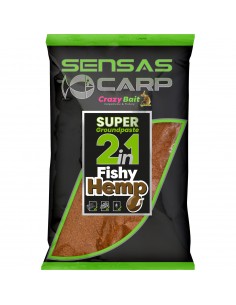 SENSAS SUPER GROUNDPASTE 2IN1 FISHY HEMP 1KG SENSAS
