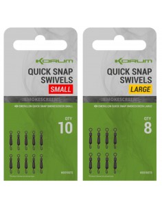 KORUM SMOKESCREEN QUICK SNAP SWIVEL KORUM