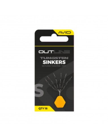 AVID CARP OUTLINE TUNGSTEN SINKERS - SMALL AVID CARP