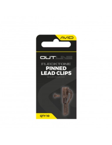 AVID CARP OUTLINE FLECKTONE PINNED LEAD CLIPS AVID CARP
