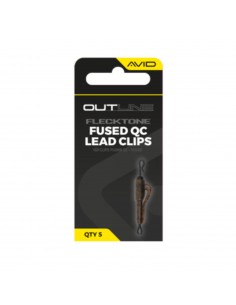 AVID CARP OUTLINE FLECKTONE FUSED LEAD QC CLIPS AVID CARP