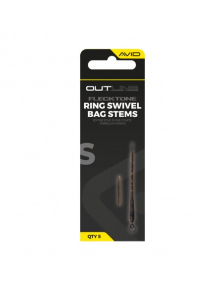 AVID CARP OUTLINE FLECKTONE SHORT BAG STEM - RING SWIVEL AVID CARP