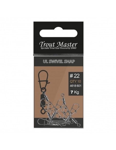 TROUT MASTER UL SWIVEL SNAP 20 TROUT MASTER