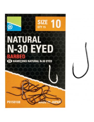 PRESTON HAMEÇON NATURAL N-30 PRESTON