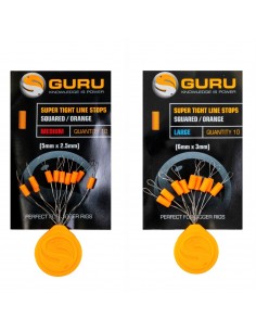 GURU SUPER TIGHT LINE STOPS SQUARED ORANGE GURU