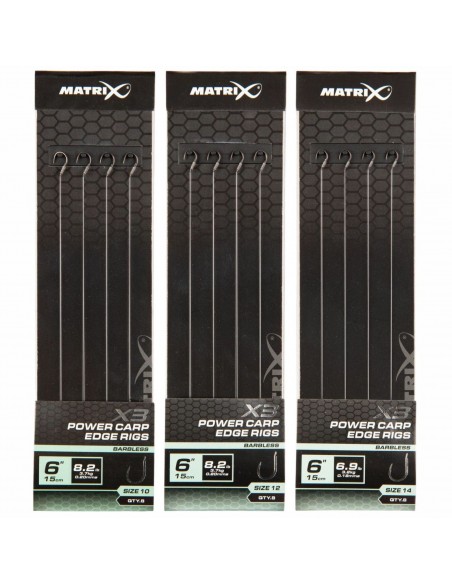 MATRIX X3 POWER CARP EDGE RIGS 15CM MATRIX