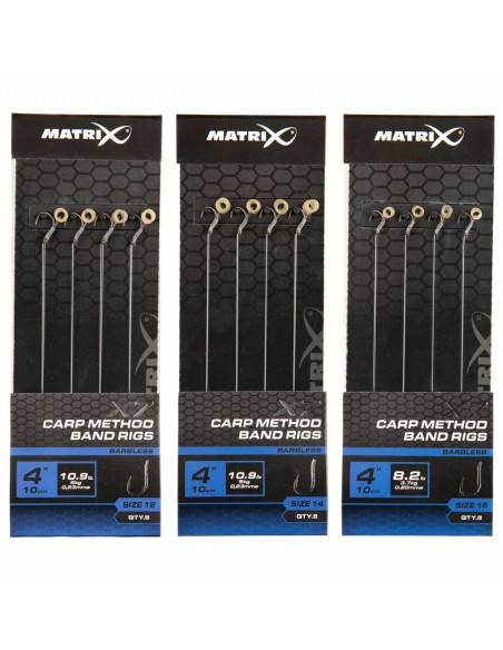 MATRIX X7 CARP METHOD BAND RIGS 10CM MATRIX