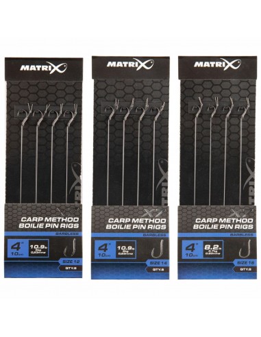 MATRIX X7 CARP METHOD BOILIE PINE RIGS 10CM MATRIX
