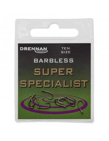 DRENNAN HAMEÇONS SUPER SPECIALIST BARBLESS DRENNAN