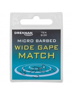DRENNAN HAMEÇONS WIDE GAPE MATCH BARBED DRENNAN