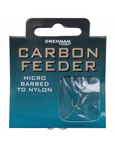 DRENNAN BAS DE LIGNE MONTÉE CARBON FEEDER BARBED DRENNAN