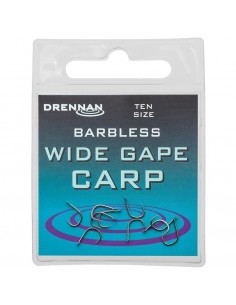 DRENNAN HAMEÇONS WIDE GAPE CARP BARBLESS DRENNAN