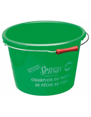 SENSAS SEAU A AMORCE «SENSAS» 15L VERT SENSAS