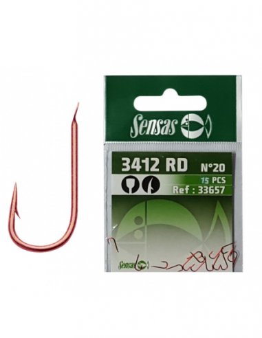 SENSAS HAKEN 3412 ROOD SENSAS