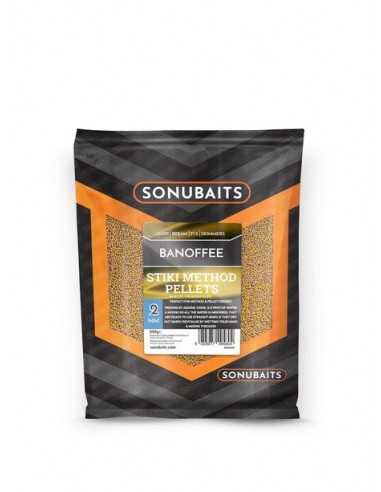 SONUBAITS PELLETS STIKI BANOFFEE 2MM METHOD PELLETS 650GR SONUBAITS