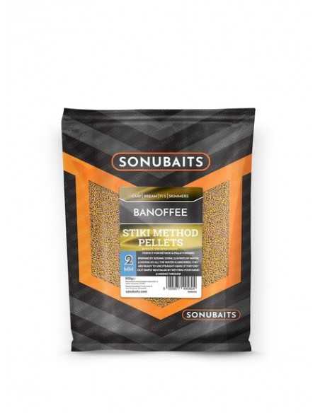 SONUBAITS PELLETS STIKI BANOFFEE 2MM METHOD PELLETS 650GR SONUBAITS