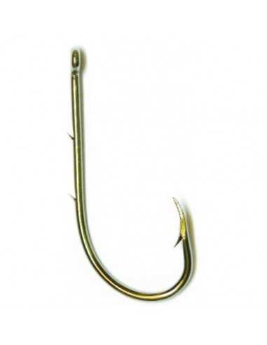 MUSTAD HAKEN 92247 NICKEL EYED BARBED PER 10 MUSTAD