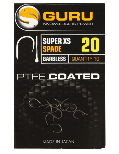 GURU HAMEÇON SUPER X-STRONG CARP SPADE HOOK BARBLESS GURU