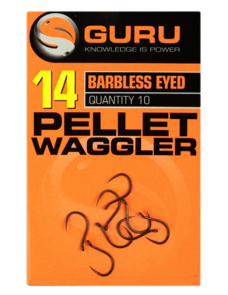 GURU HAMEÇON PELLET WAGGLER HOOK BARBLESS/EYED