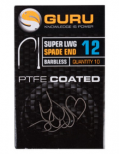 GURU HAKEN SUPER LWG HOOK BARBLESS/SPADE END
