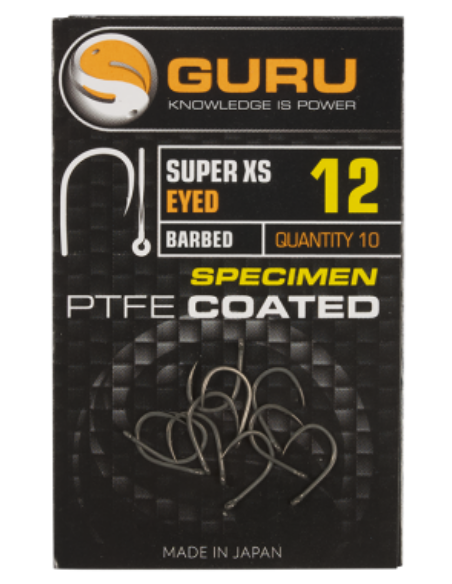 GURU HAMEÇON SUPER X-STRONG CARP SPADE BARBED/EYED