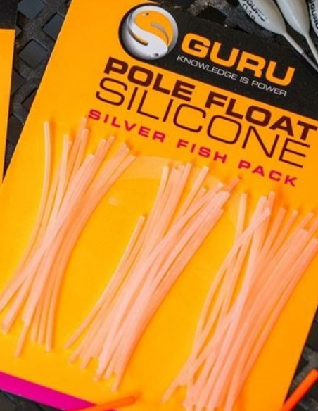 GURU POLE FLOAT SILICONE SILVER FISH PACK 0,3MM/0,5MM/0,6MM