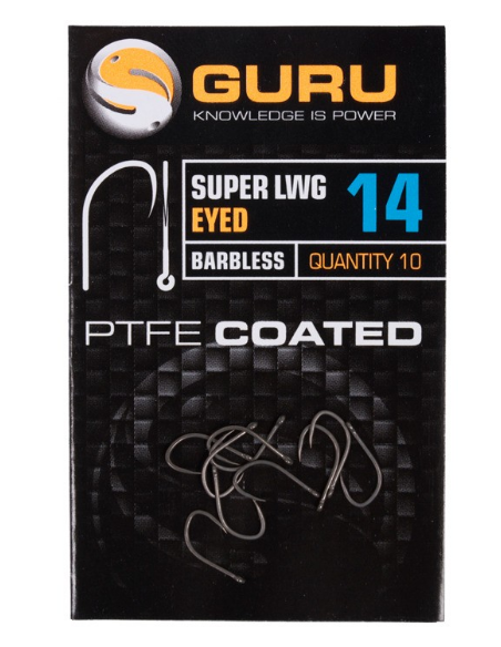 GURU HAKEN SUPER LWG HOOK BARBLESS/EYED