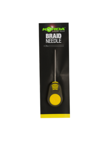 KORDA NAALD BRAIDED HAIR NEEDLE 7CM YELLOW / GEEL