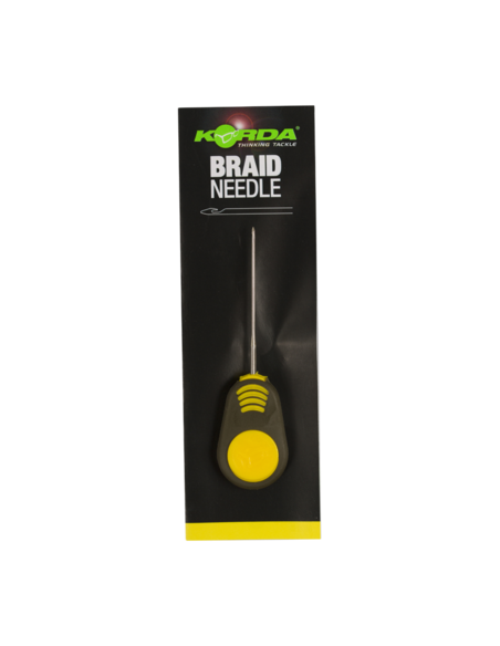 KORDA NAALD BRAIDED HAIR NEEDLE 7CM YELLOW / GEEL