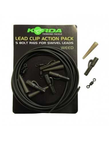 KORDA LEADER LEAD CLIP ACTION PACK 5PC