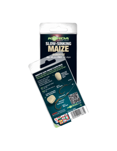 KORDA FAKE FOOD SLOW SINKING MAIZE BANOFFEE WHITE / WIT